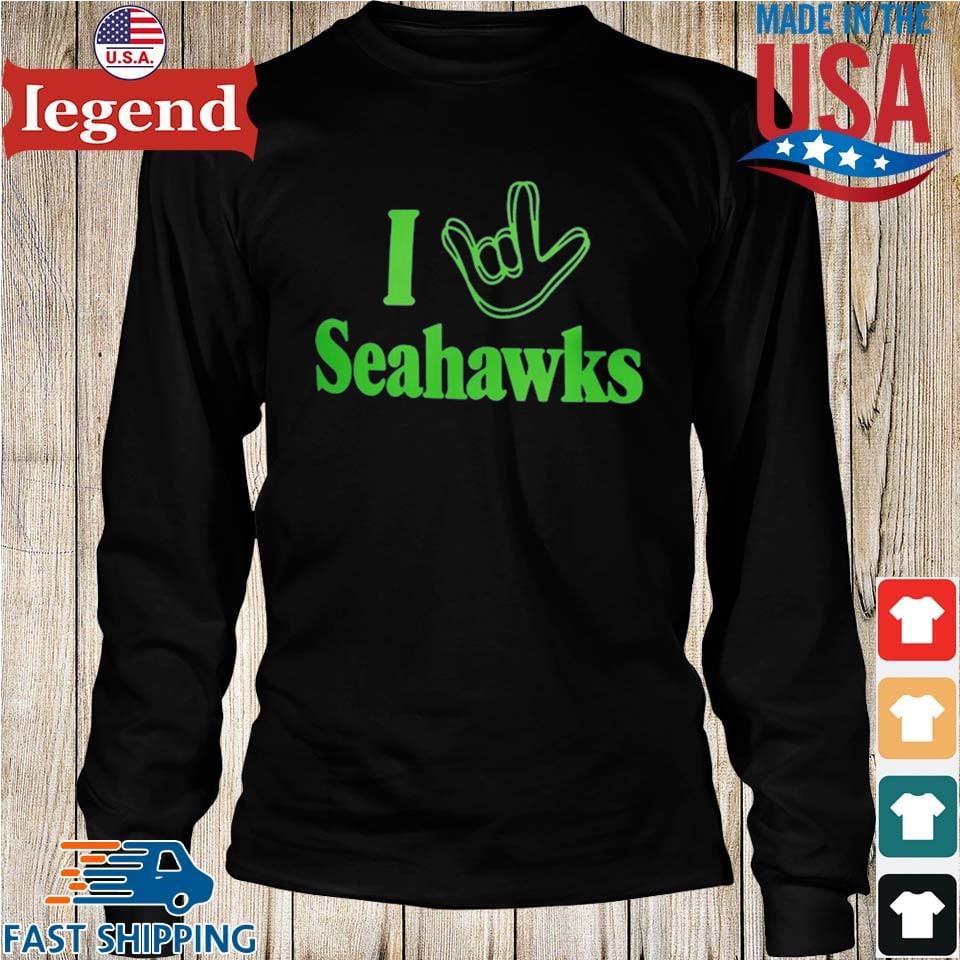 Seattle Seahawks The Nfl Asl Collection By Love Sign Tri-blend T