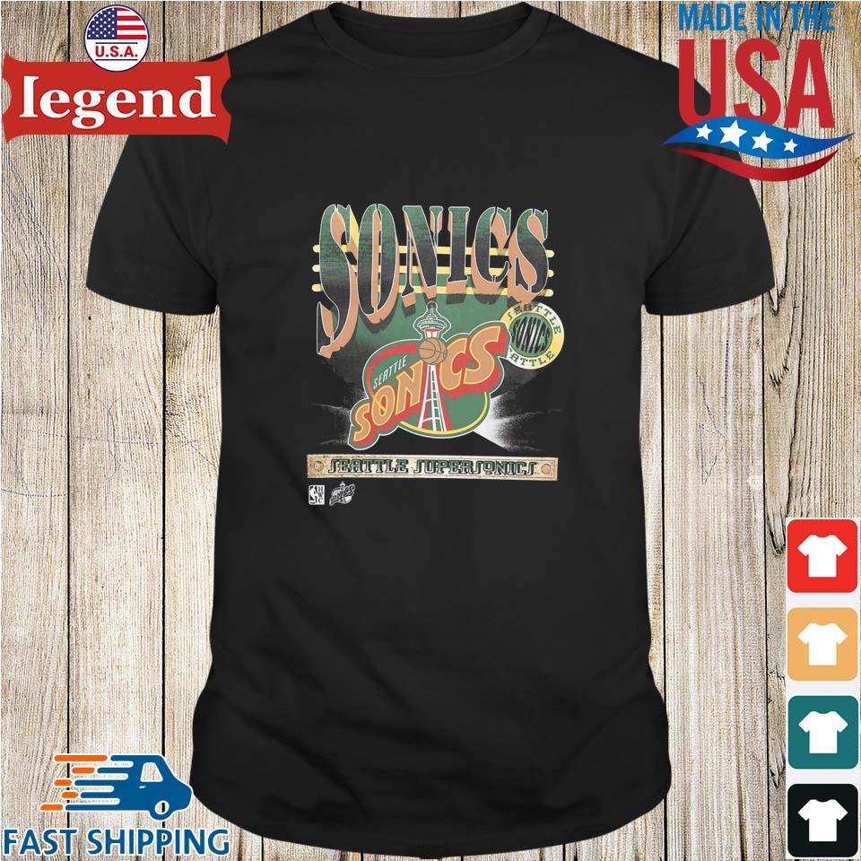 Seattle Supersonics Mitchell & Ness Nba Spotlight Vintage Shirt