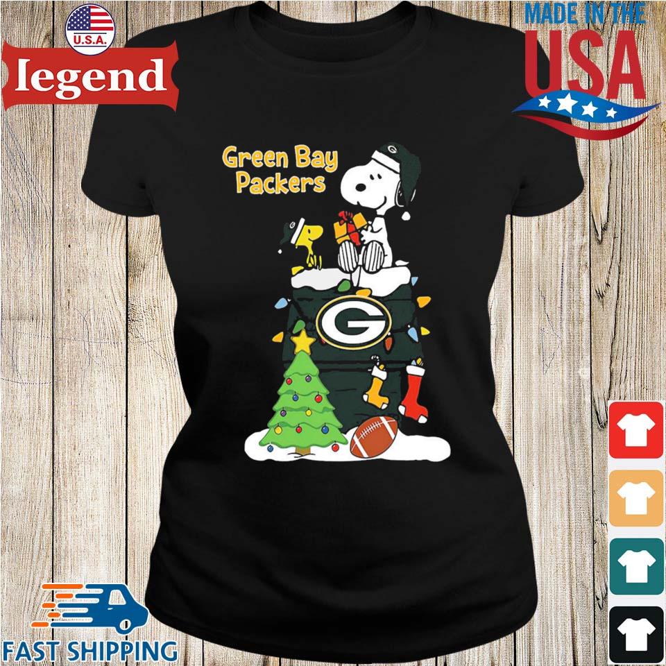 Green Bay Packers Christmas Snoopy and Woodstock 2023 T-shirt, hoodie,  sweater, long sleeve and tank top