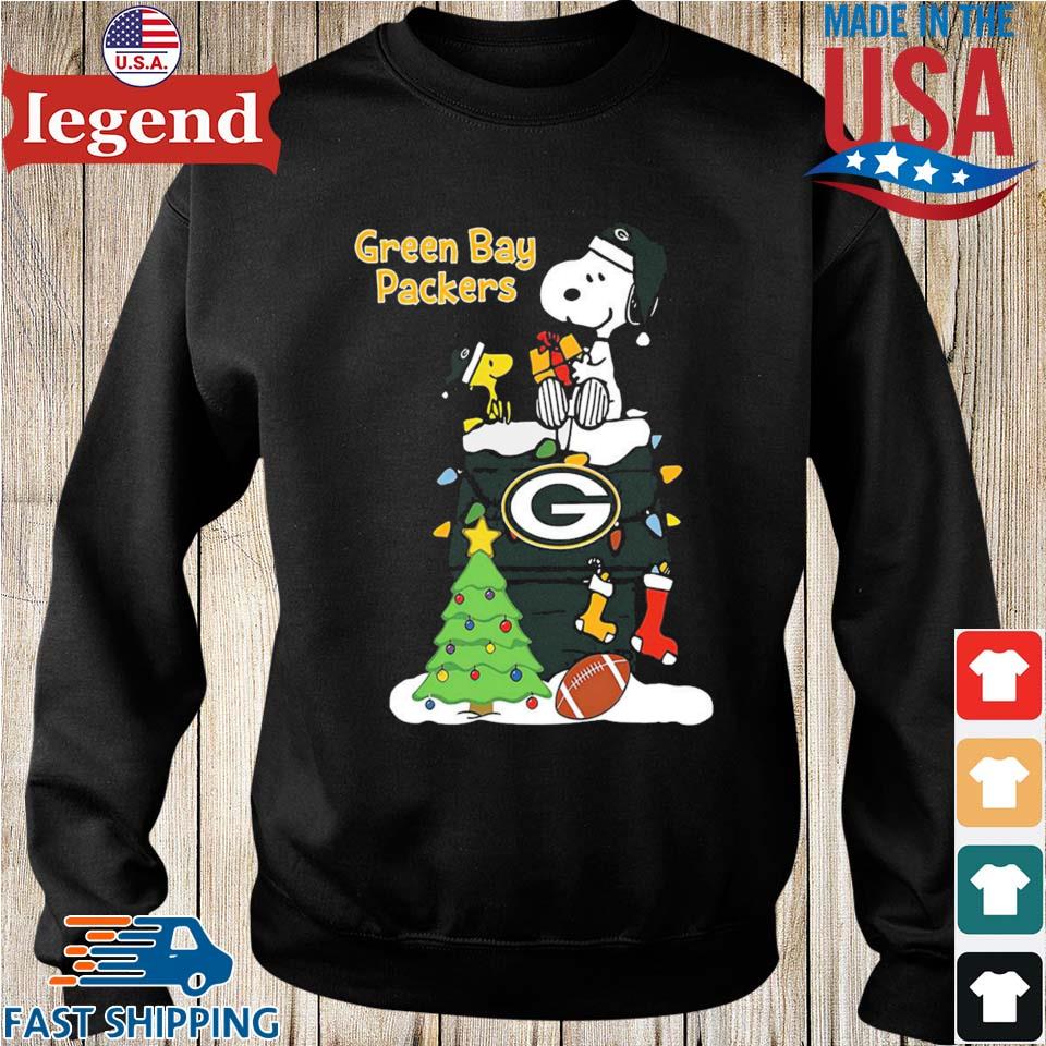 Green Bay Packers Christmas Snoopy and Woodstock 2023 T-shirt, hoodie,  sweater, long sleeve and tank top