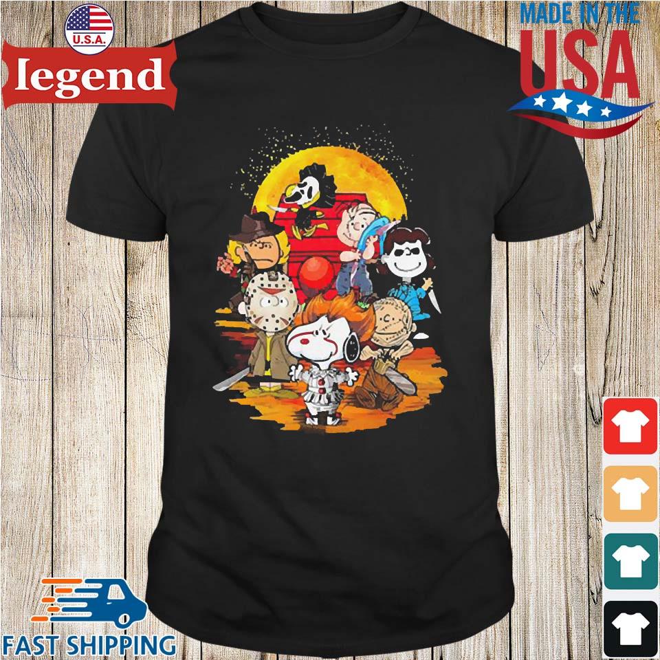 Peanuts Charlie Brown And Snoopy Oakland Raiders T-Shirt - TeeNavi