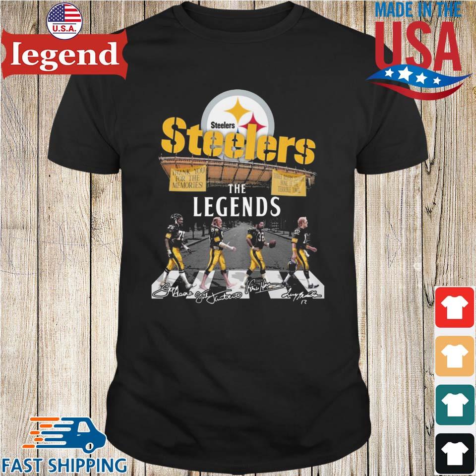 Steelers The Legends Abbey Road Signatures T-shirt,Sweater, Hoodie, And  Long Sleeved, Ladies, Tank Top