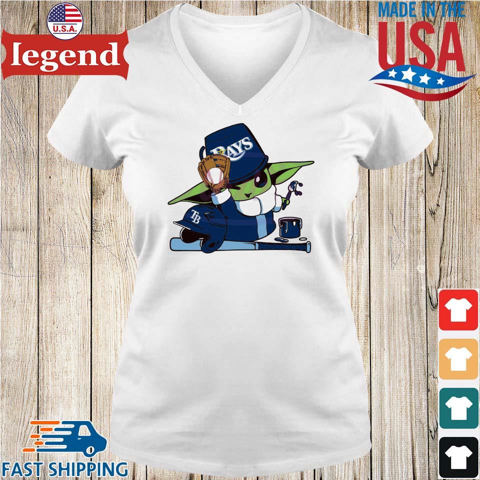 Tampa Bay Rays Baby Yoda Mlb Team 2023 T-shirt,Sweater, Hoodie, And Long  Sleeved, Ladies, Tank Top