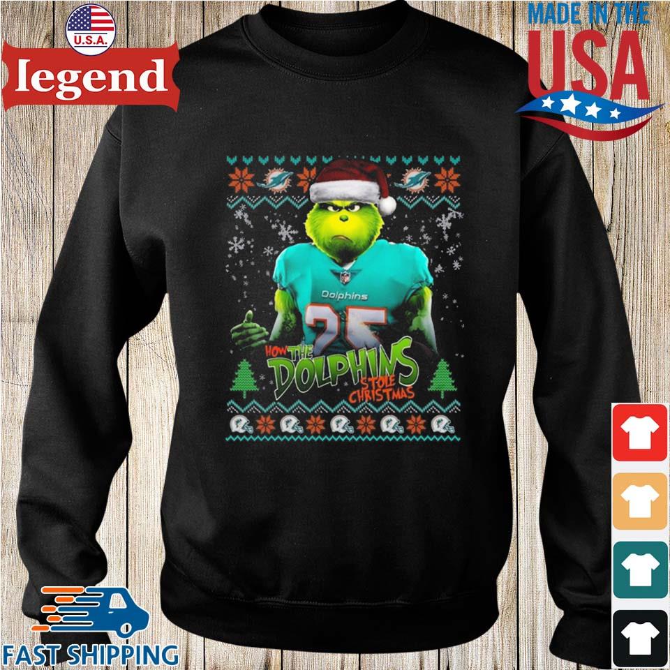 The Grinch How The Miami Dolphins Stole Christmas 2023 Mug, hoodie