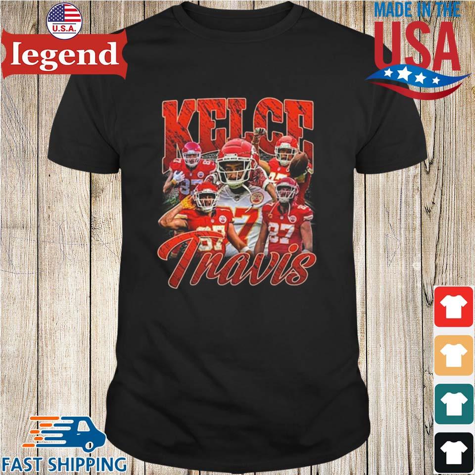 Travis Kelce Kansas City Chiefs Retro 90s Football Poster T-shirt,Sweater,  Hoodie, And Long Sleeved, Ladies, Tank Top