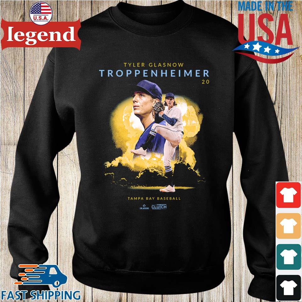 Tyler Glasnow Troppenheimer 20 Tampa Bay Baseball Mlbpa T-shirt,Sweater,  Hoodie, And Long Sleeved, Ladies, Tank Top