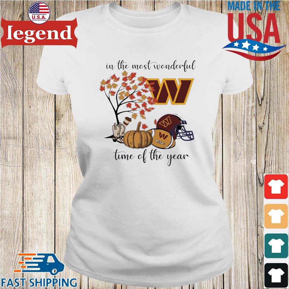 Washington Commanders In The Most Wonderful Time Of The Year 2023 T-shirt,Sweater,  Hoodie, And Long Sleeved, Ladies, Tank Top