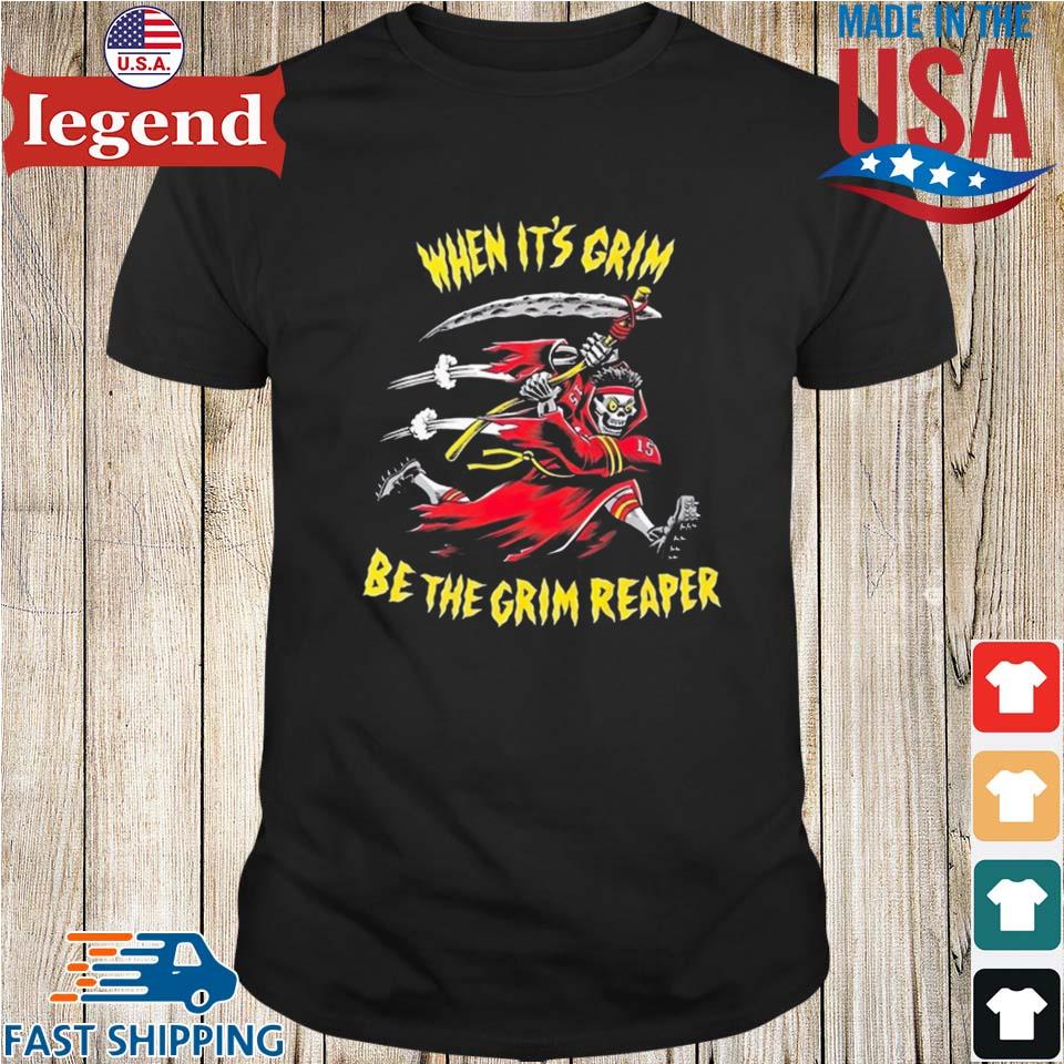 When It Grim Be The Grim Reaper Kansas City Chiefs 2023 T-shirt,Sweater,  Hoodie, And Long Sleeved, Ladies, Tank Top