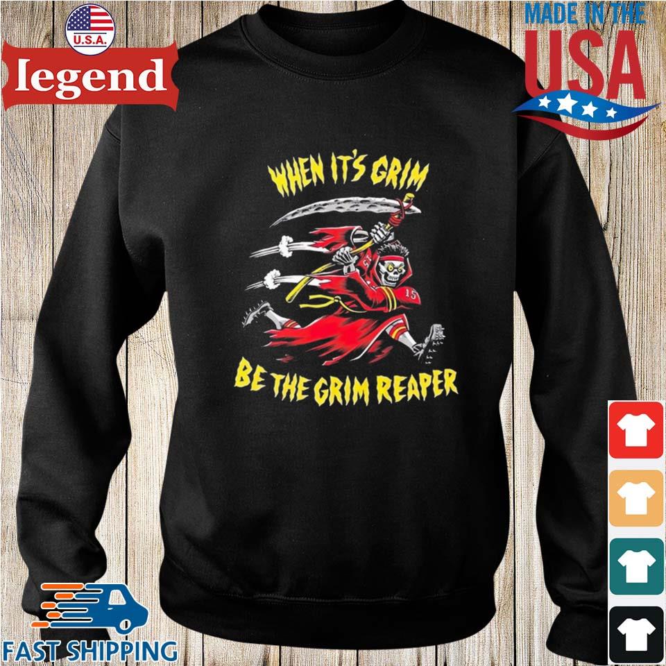 When It Grim Be The Grim Reaper Kansas City Chiefs Unisex T-Shirt