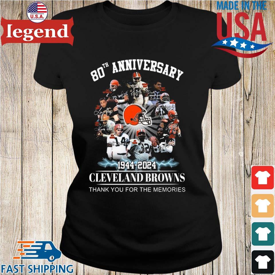 80th Anniversary 1944 – 2024 Cleveland Browns Thank You For The