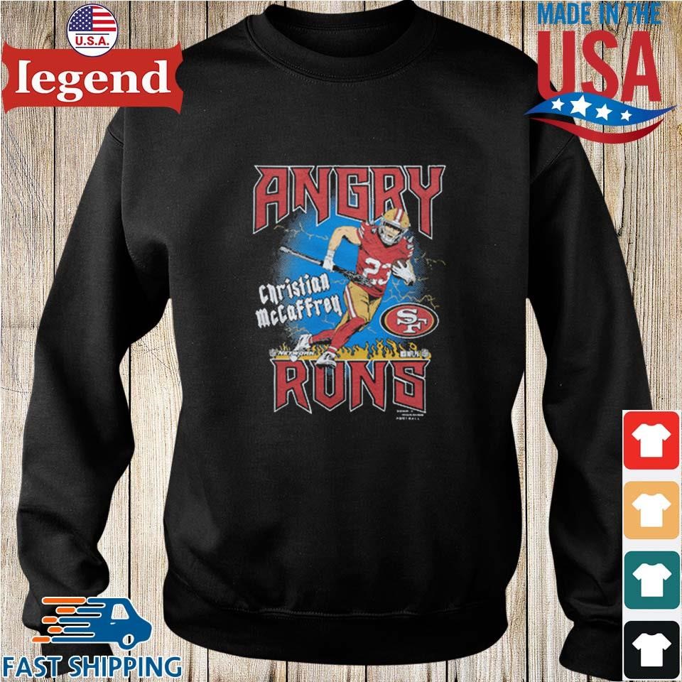 Angry Runs 49ers Christian McCaffrey Shirt, hoodie, longsleeve, sweater