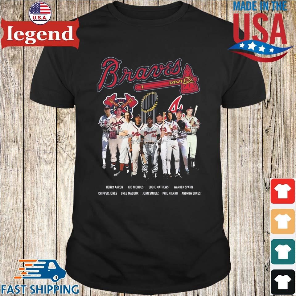 Atlanta Braves Legends Name Players Signatures T-shirt,Sweater