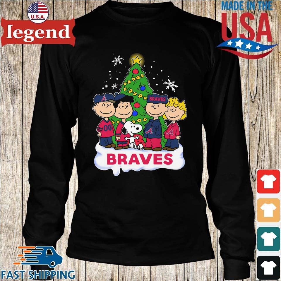 Atlanta Braves Snoopy Peanuts Christmas Shirt, hoodie, longsleeve