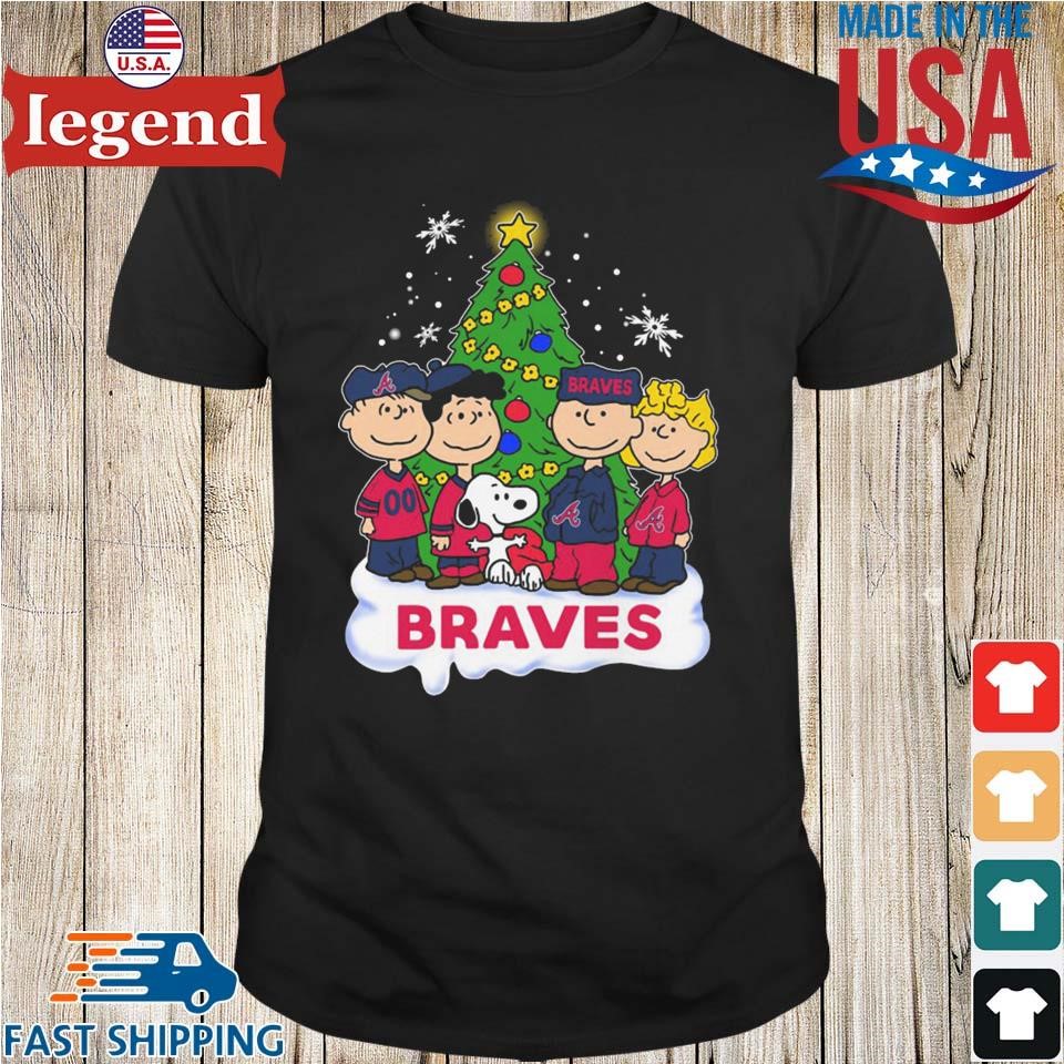 Atlanta Braves Snoopy Peanuts Christmas 2023 TShirt Hoodie Tank