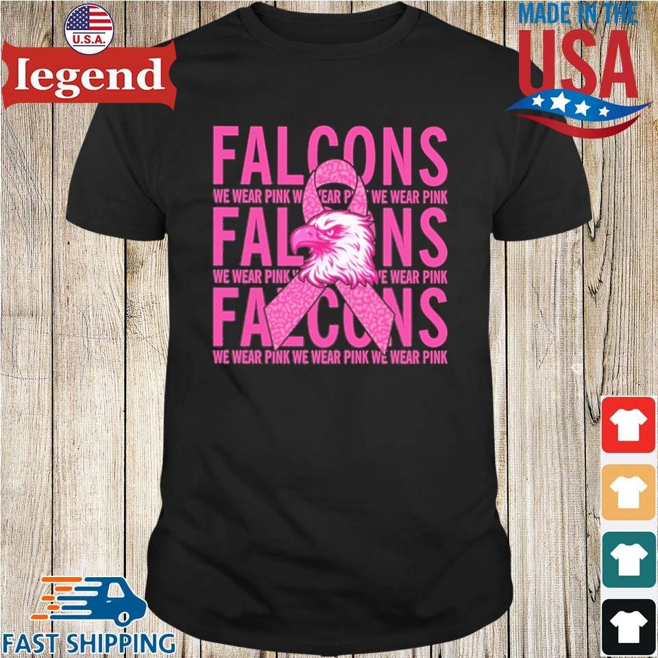 Atlanta Falcon Mascot We Wear Pink Cancer T-shirt,Sweater, Hoodie