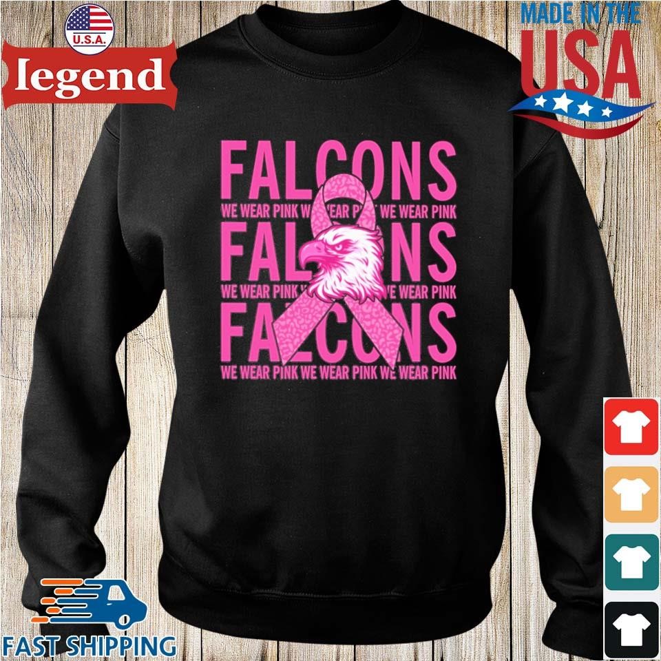 Pink Atlanta Falcons Breast Cancer Awareness Fight For A Cure t-shirt,  hoodie, sweater, long sleeve and tank top