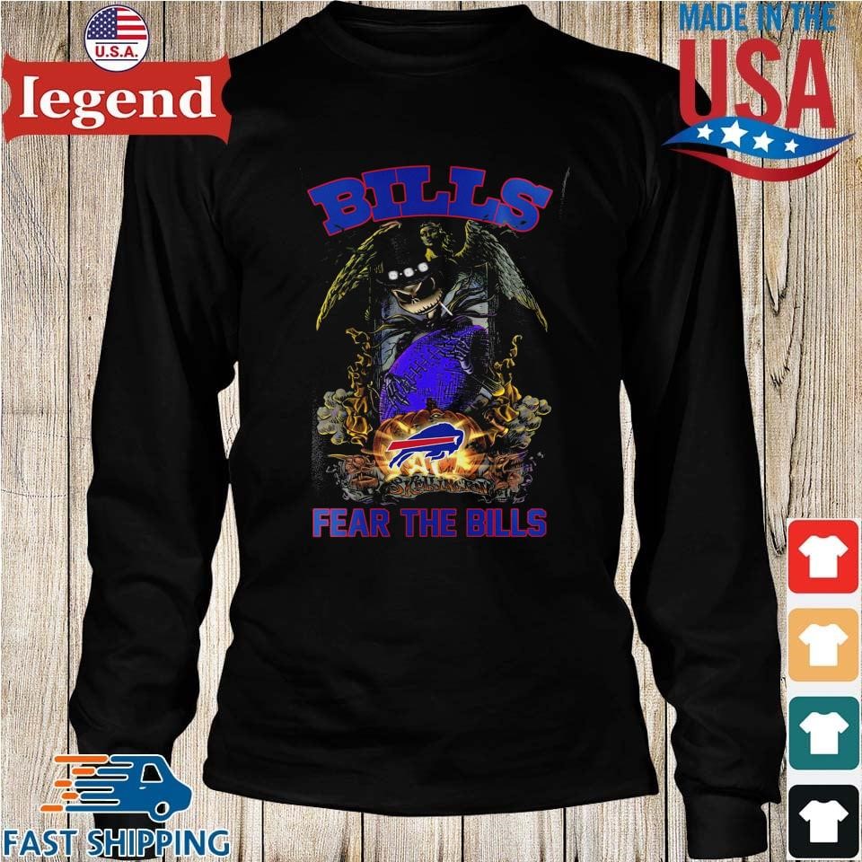 Buffalo Bills Jack Skellington Fear The Bills Halloween shirt, hoodie,  sweater, long sleeve and tank top