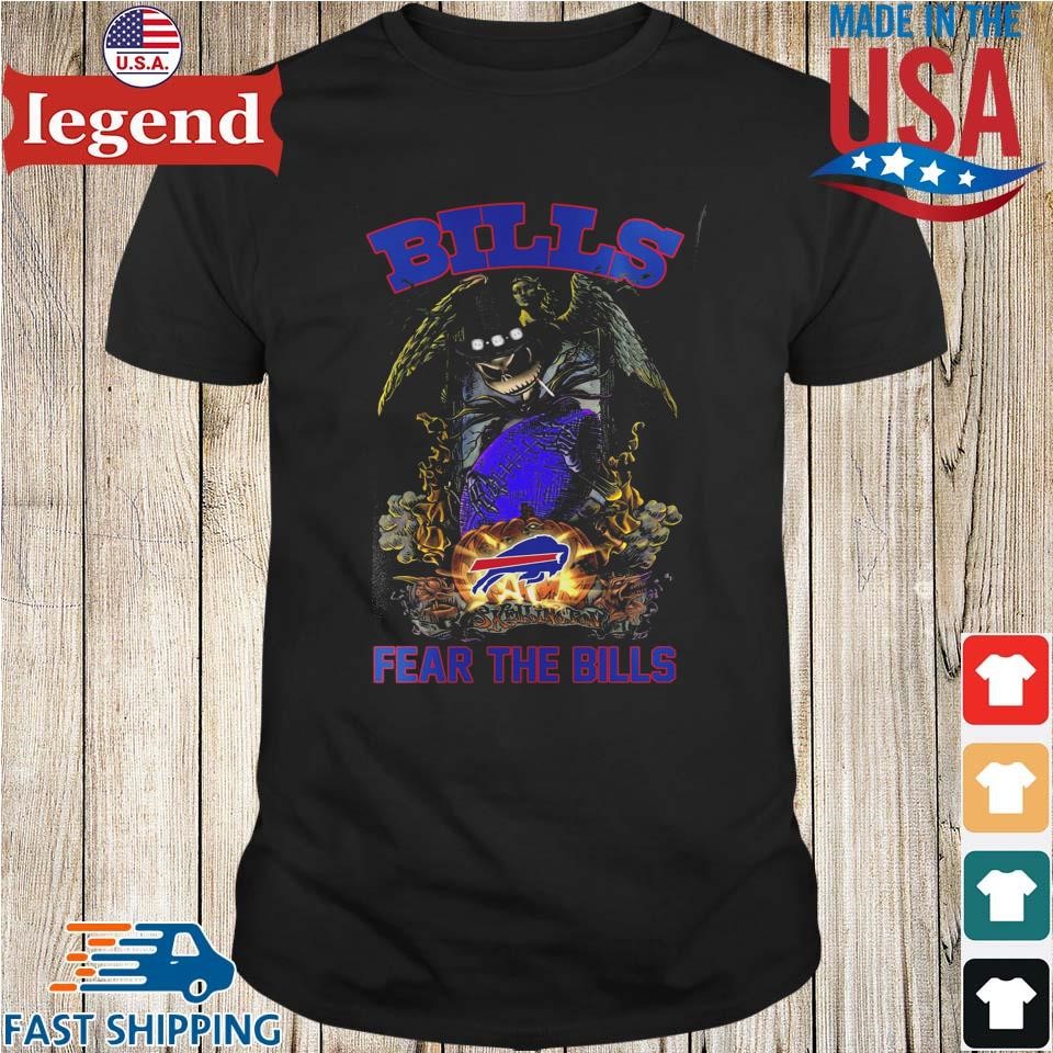 Funny Jack Skellington Fear The Buffalo Bills Halloween Horror TShirt