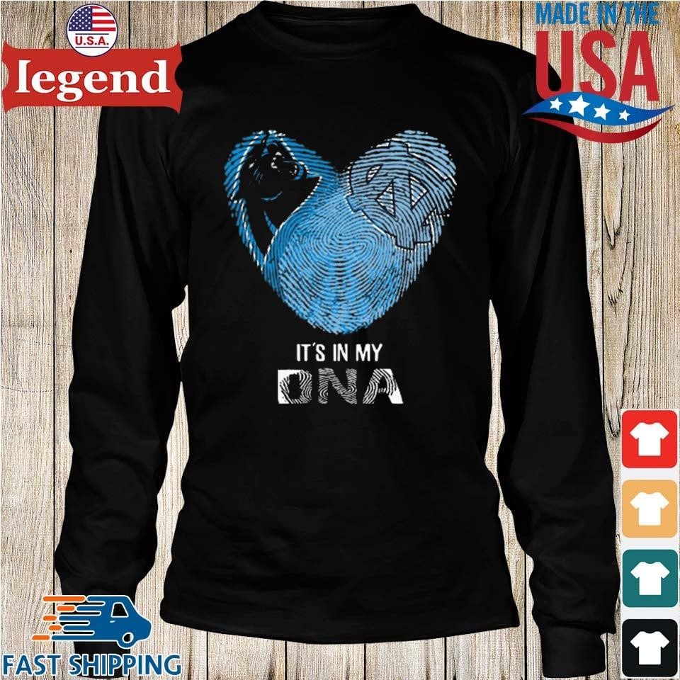 Official Carolina Panthers And North Carolina Tar Heels Heart It's In My  Dna 2023 shirt, hoodie, sweater, long sleeve and tank top