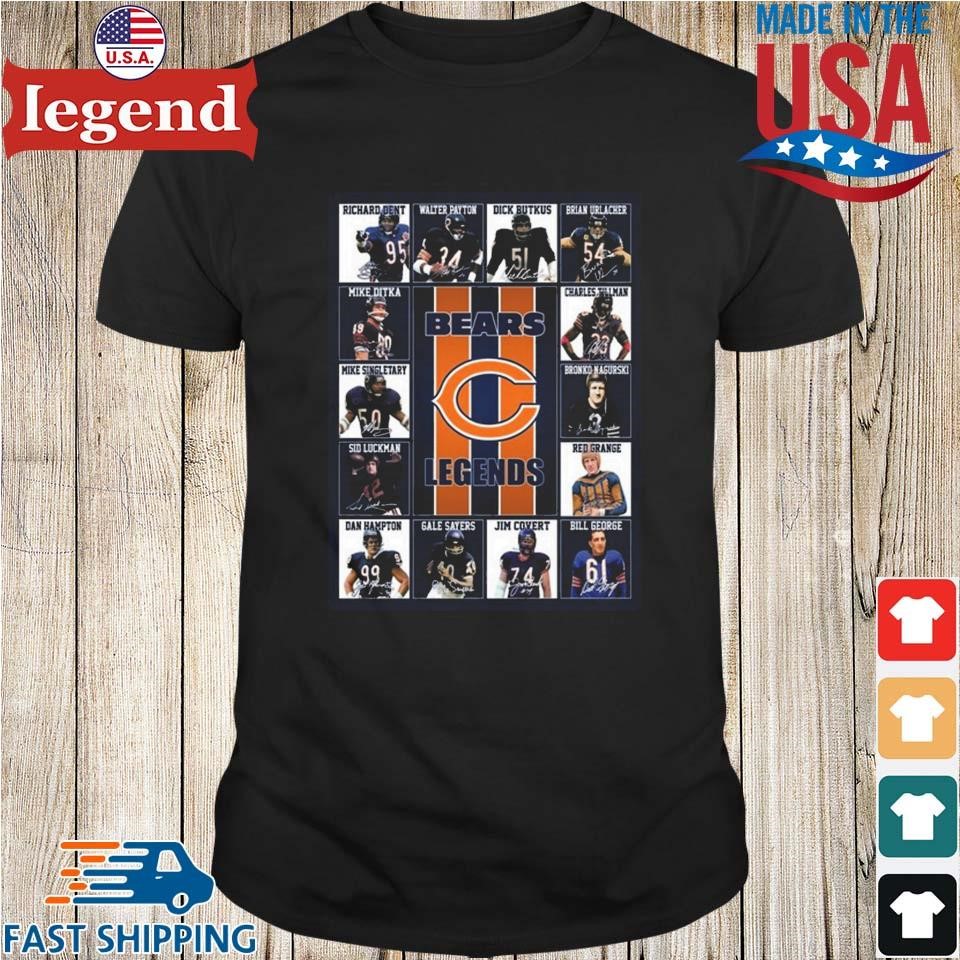 Chicago Bears Legends Signatures T-shirt,Sweater, Hoodie, And Long Sleeved,  Ladies, Tank Top