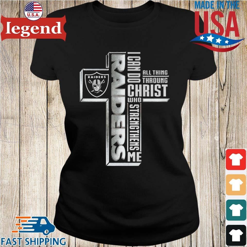 Las Vegas Raiders Logo I Can Do All Things through Christ Who Strengthens Me  Shirt, hoodie, sweater, long sleeve and tank top