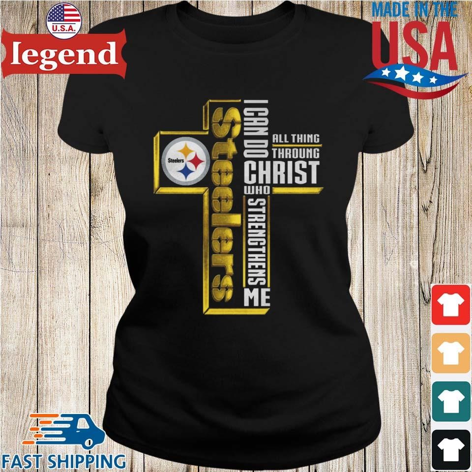 PITTSBURGH STEELERS KIDS CROSS PATTERN T-SHIRT