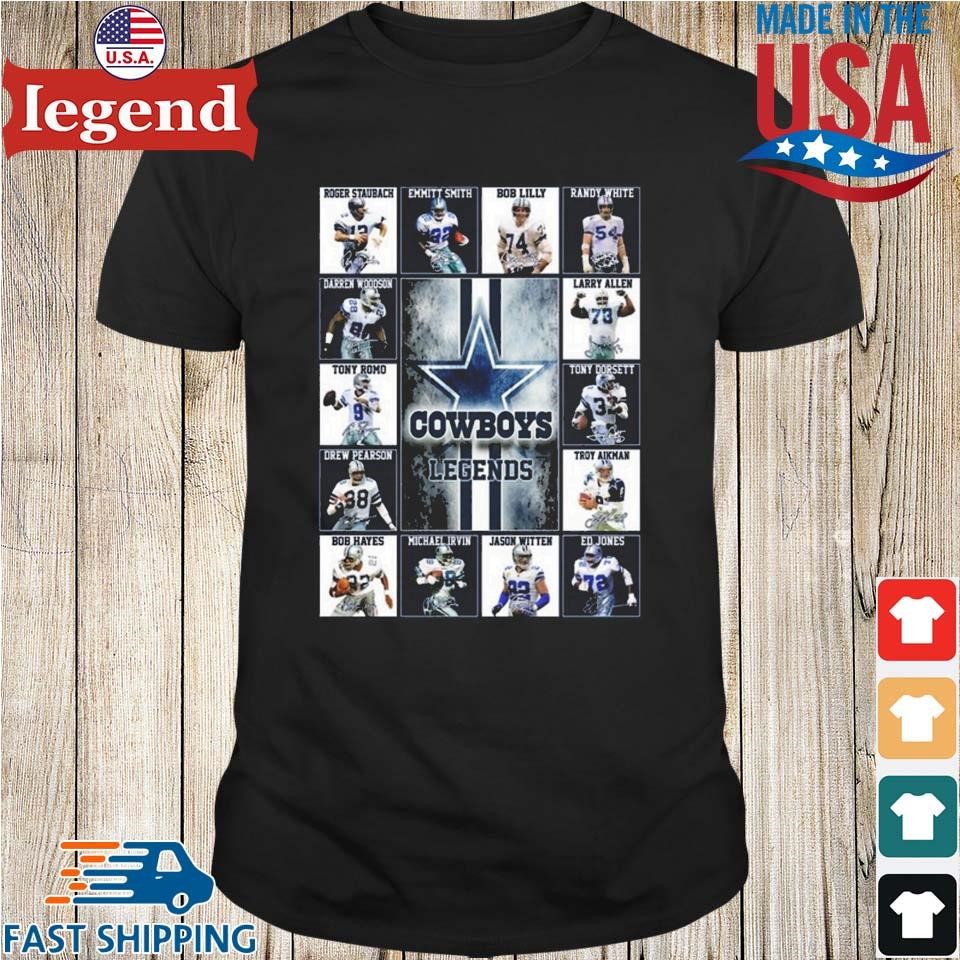 Dallas Cowboys Legend Signatures Shirt, hoodie, longsleeve, sweatshirt,  v-neck tee