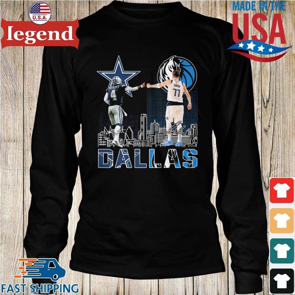 Dallas Cowboys Prescott And Mavericks Doncic City Champion Shirt