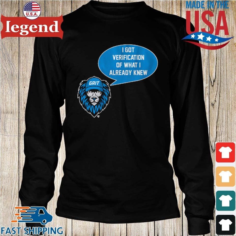 Detroit lions all grit shirt, hoodie, sweater, long sleeve and tank top