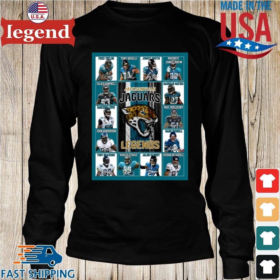 Jacksonville Jaguars Legends Players 2023 Signatures Shirt