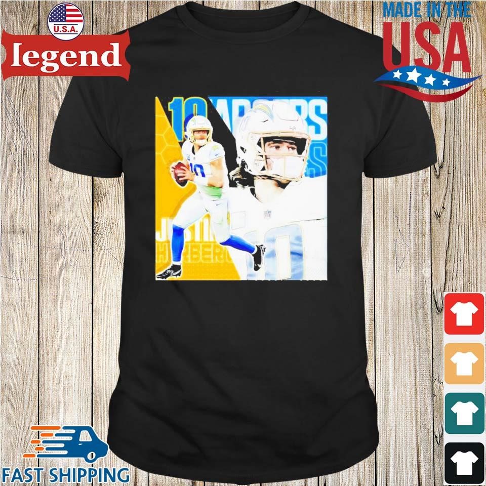 Justin herbert 10 los angeles football chargers shirt, hoodie, sweater,  long sleeve and tank top