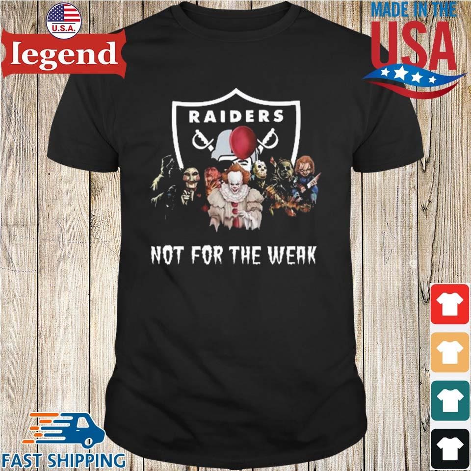 Official halloween las vegas raiders not for the weak shirt