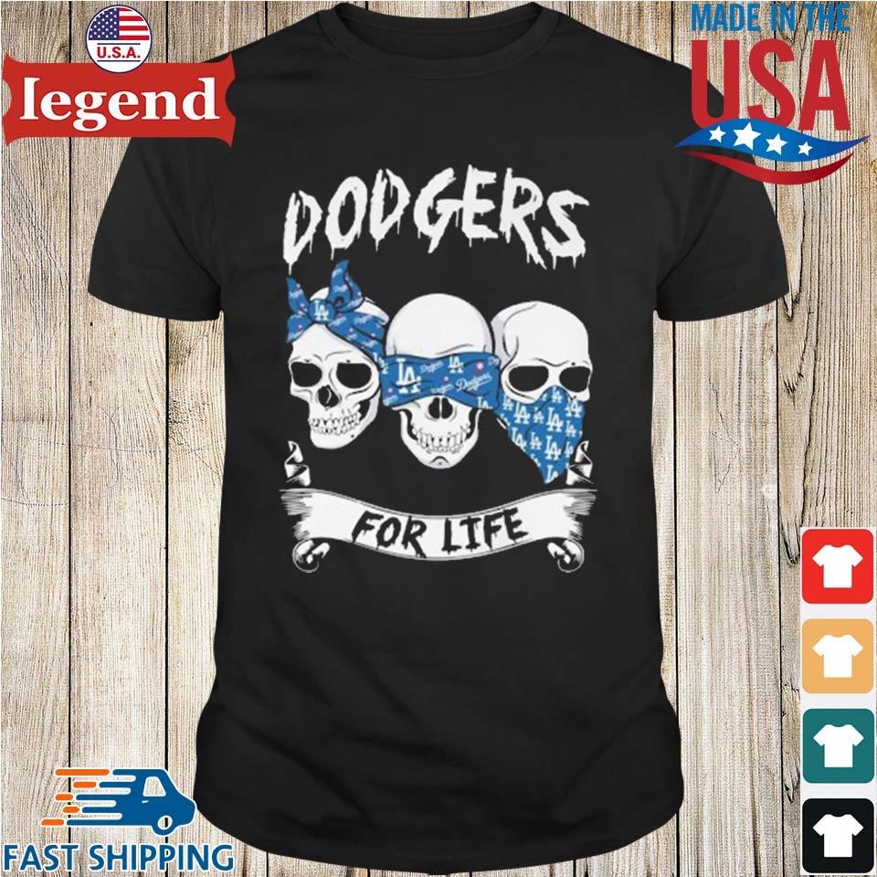 dodgers skull shirt