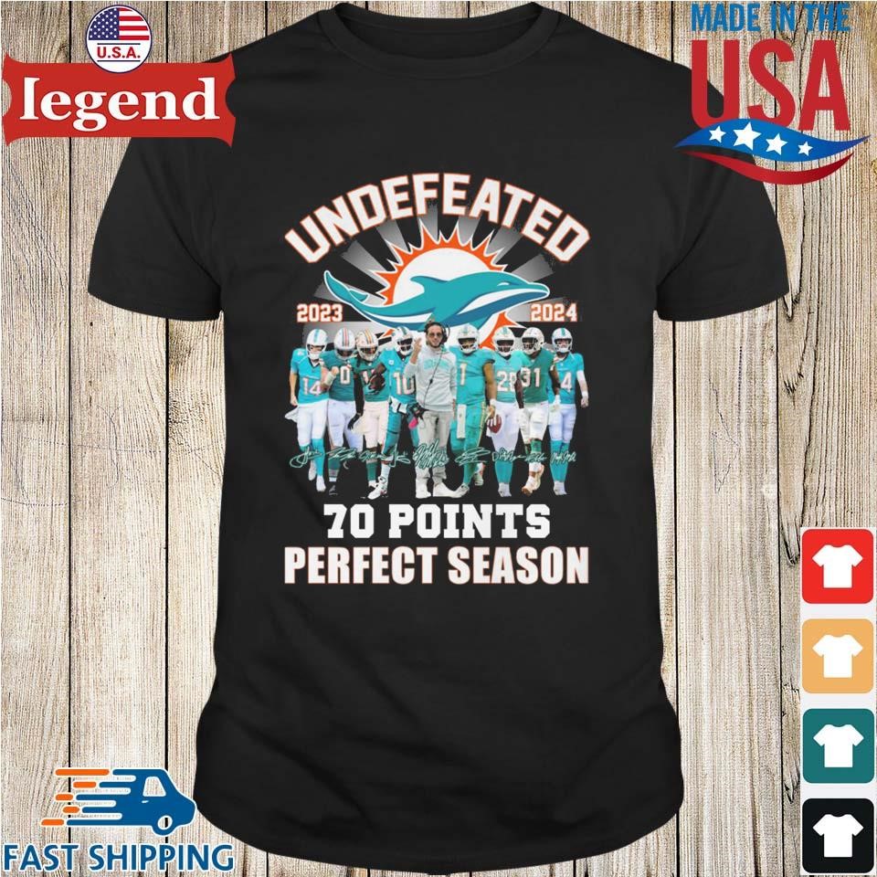 Undefeated 1972 miami dolphins 72 perfect season signatures shirt, hoodie,  longsleeve, sweatshirt, v-neck tee