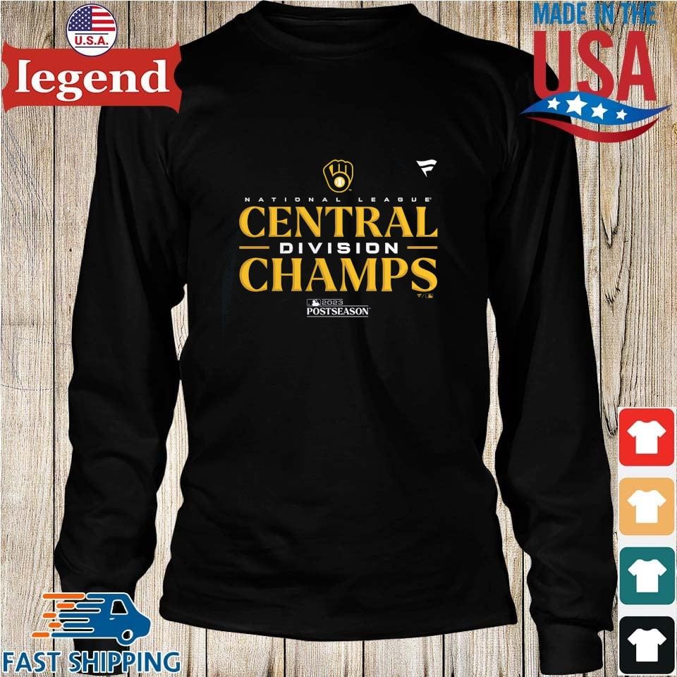 Milwaukee brewers youth 2023 nl central division champions locker room  shirt, hoodie, sweater, long sleeve and tank top