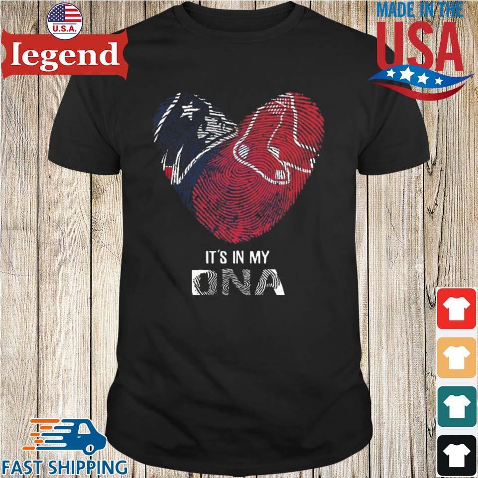 New England Patriots And Boston Red Sox Heart It's In My Dna 2023 Shirt -  Reallgraphics