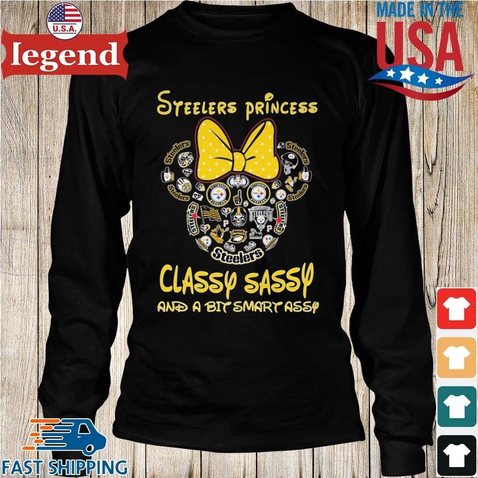 Funny pittsburgh Steelers princess classy sassy and a bit smart assy shirt,  hoodie, sweater, long sleeve and tank top