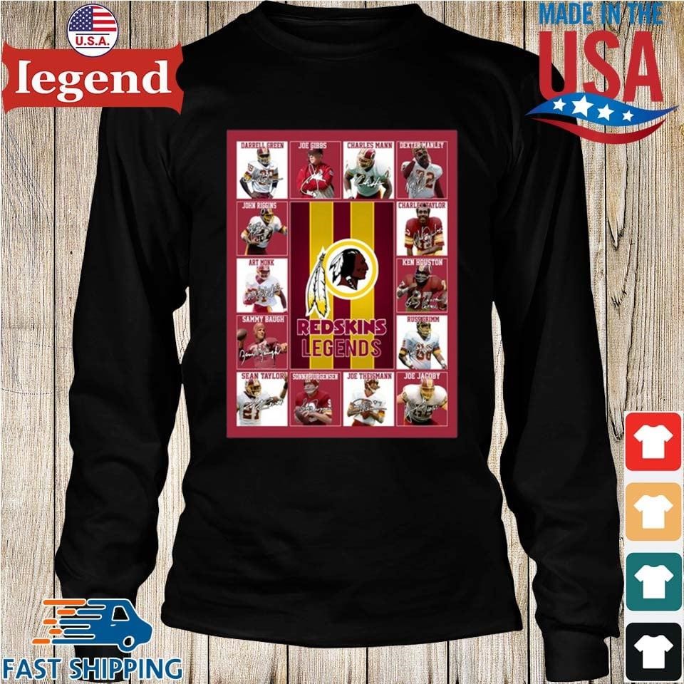 Nfl Washington Commanders Sport Team Redskins Legends Signatures T