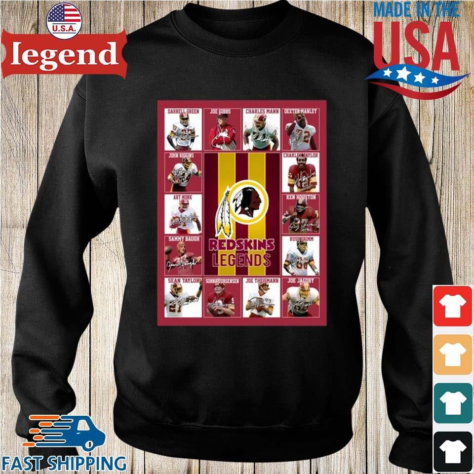 Washington Redskins Legends teams signatures shirt, hoodie, sweater and  v-neck t-shirt