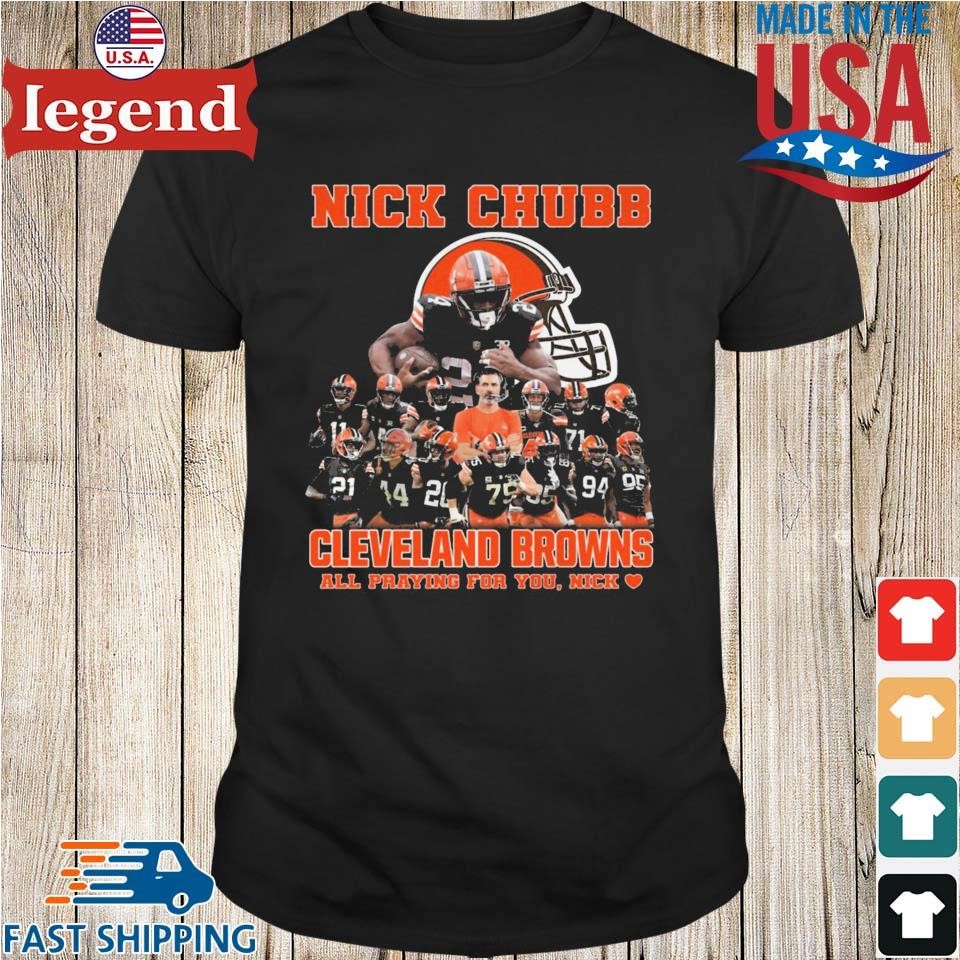 Nick Chubb Cleveland Browns All Praying For You Nick T-shirt