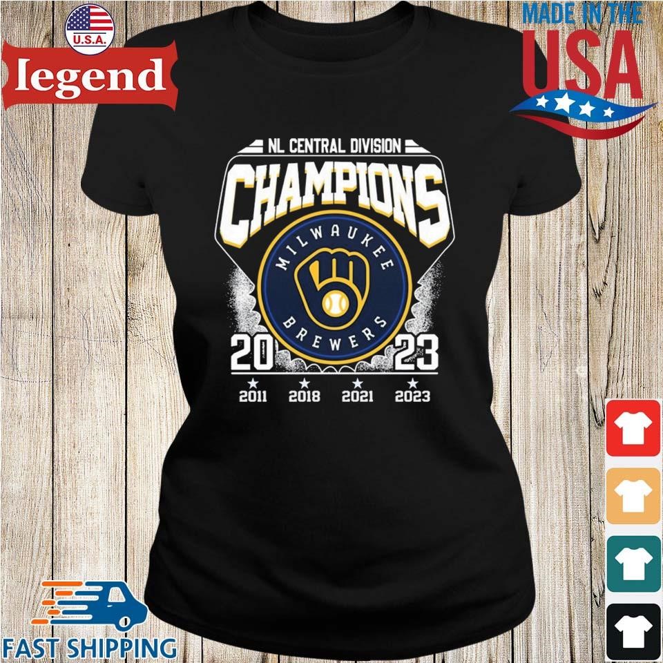 Official Milwaukee Brewers 2023 NL Central Division Champions Unisex T-Shirt,  hoodie, sweater, long sleeve and tank top