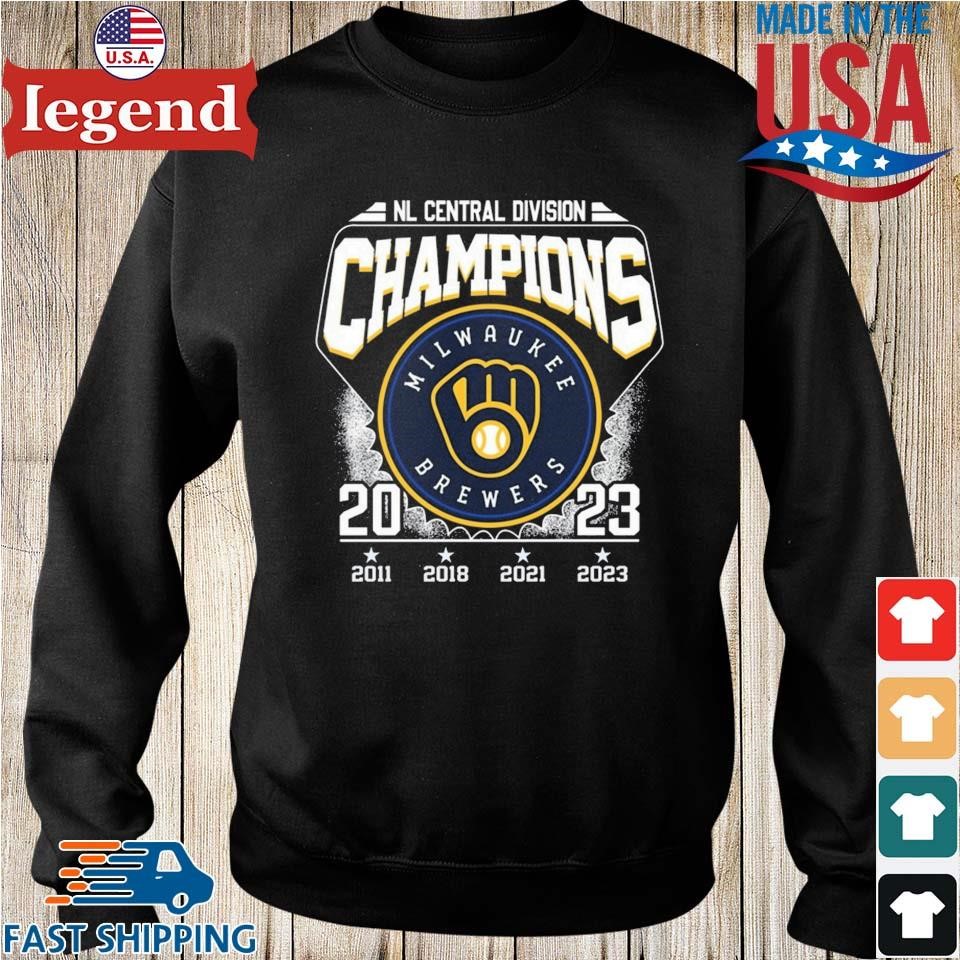 Milwaukee Brewers Nike 2023 NL Central Division Champions T-Shirt – Navy