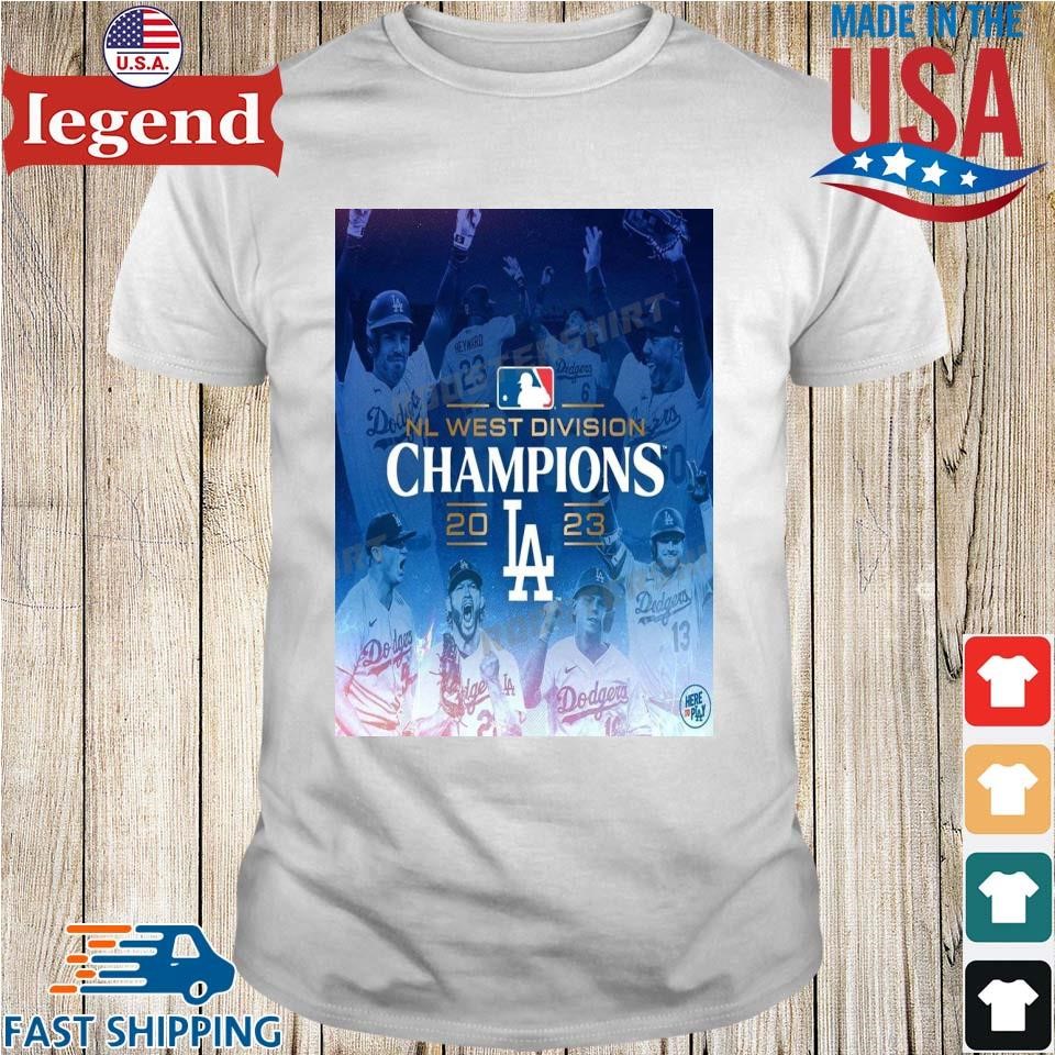 Los Angeles Dodgers 2023 NL west division champions shirt, hoodie