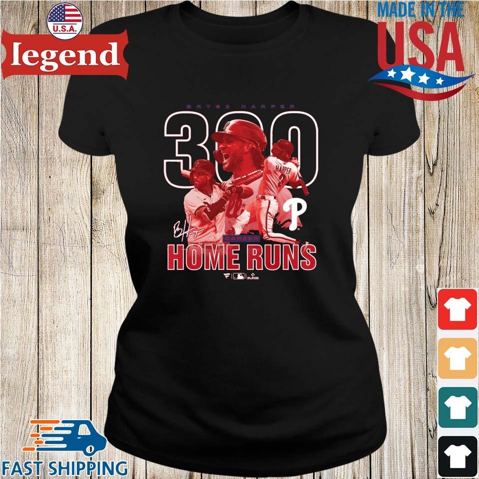 Bryce Harper Philadelphia Phillies 300th Career Home Run Shirt