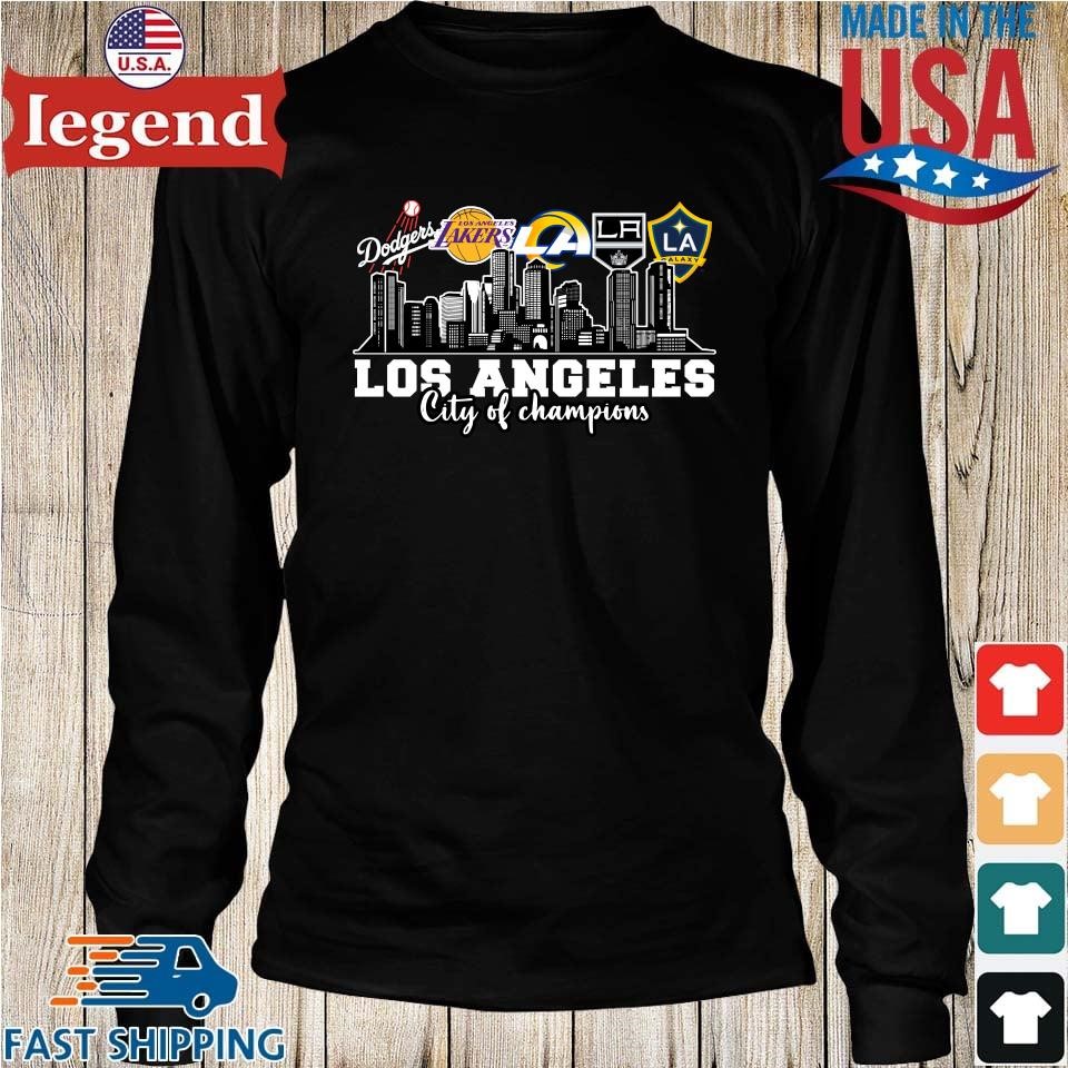 Los Angeles City Of Champions Dodgers Lakers Rams Galaxy T-Shirt