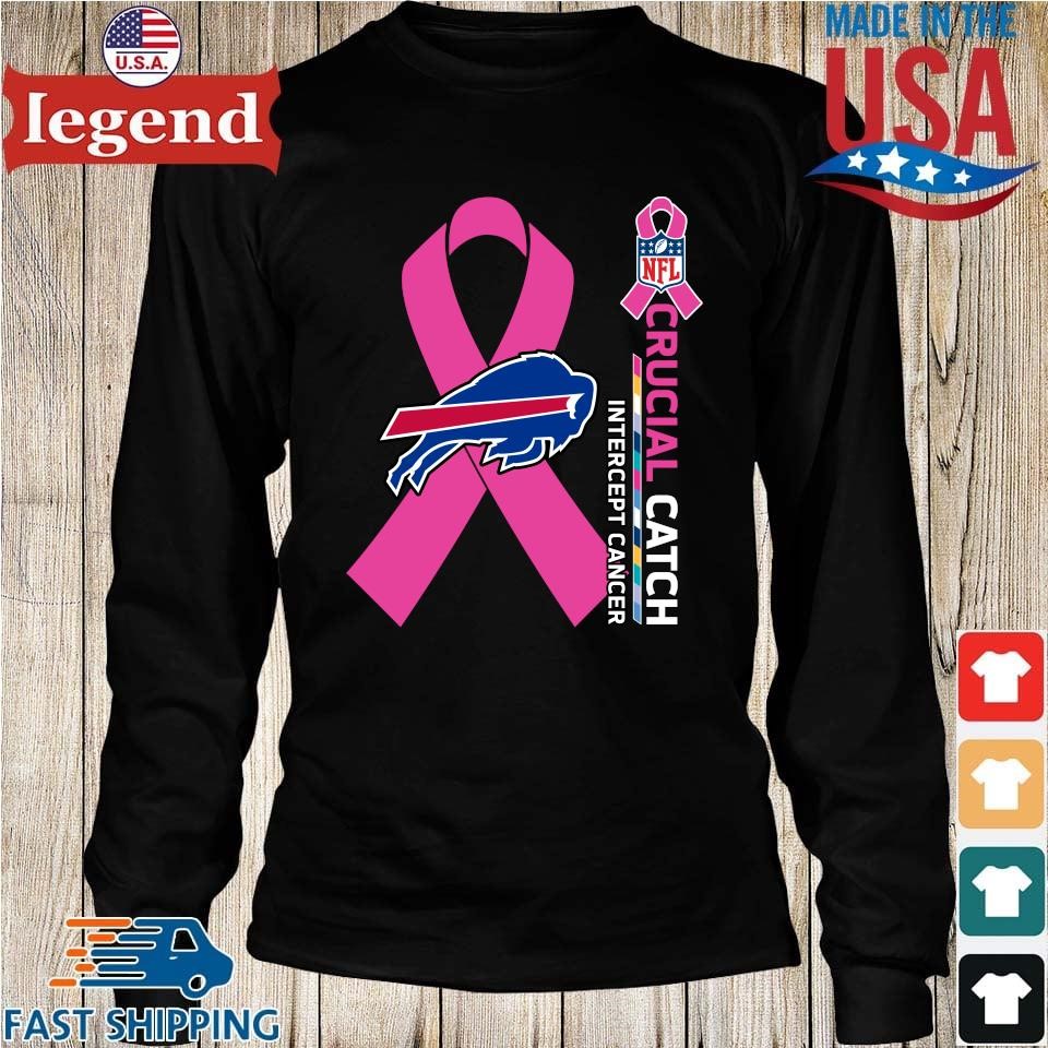 Buffalo Bills Intercept Cancer 2022 Nfl Crucial Catch Hoodie Unisex Gift