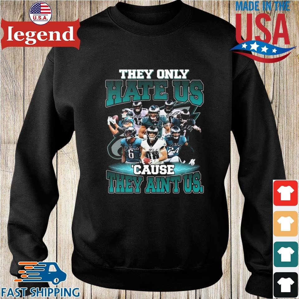 Official Philadelphia Eagles Just Hate Us Signatures T-shirt,Sweater,  Hoodie, And Long Sleeved, Ladies, Tank Top