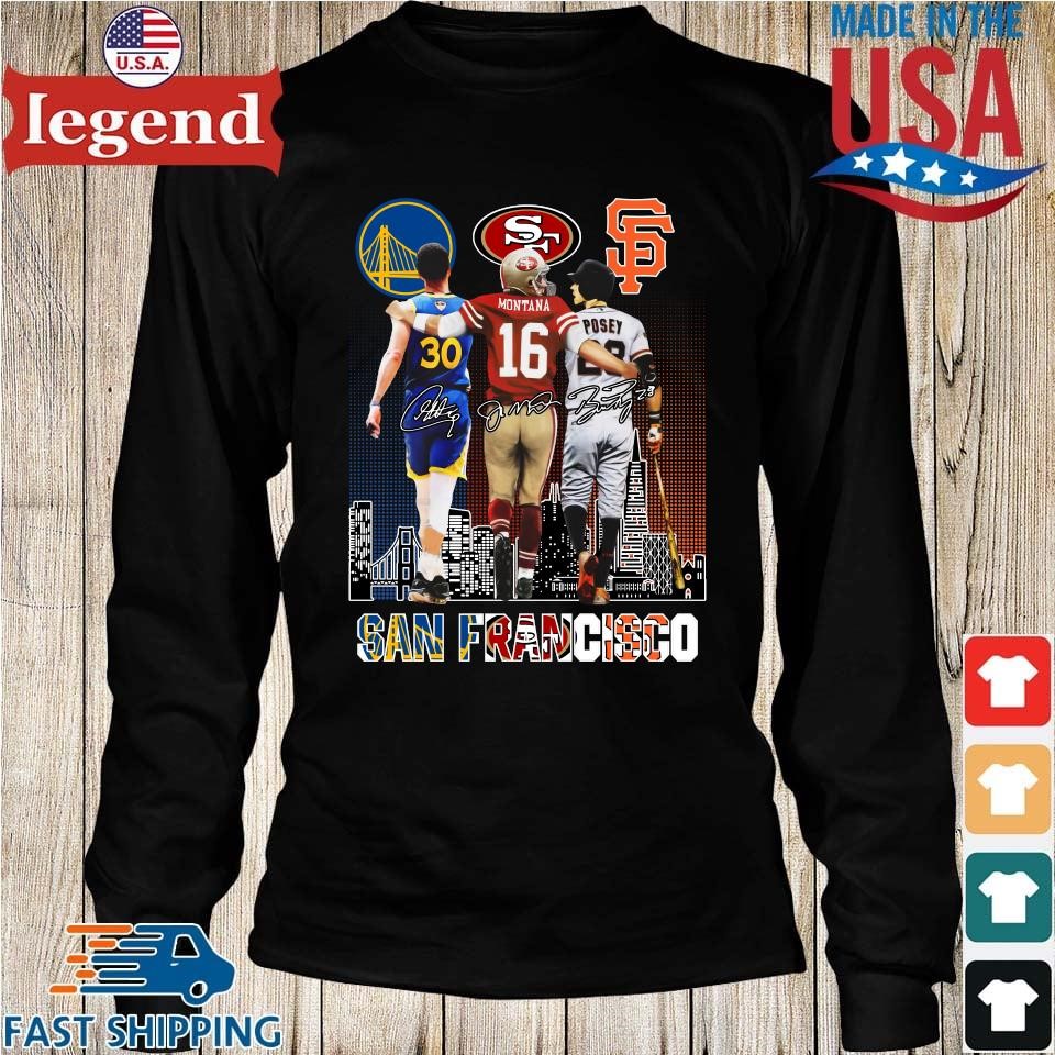 San Francisco City Buster Posey Joe Montana Stephen Curry