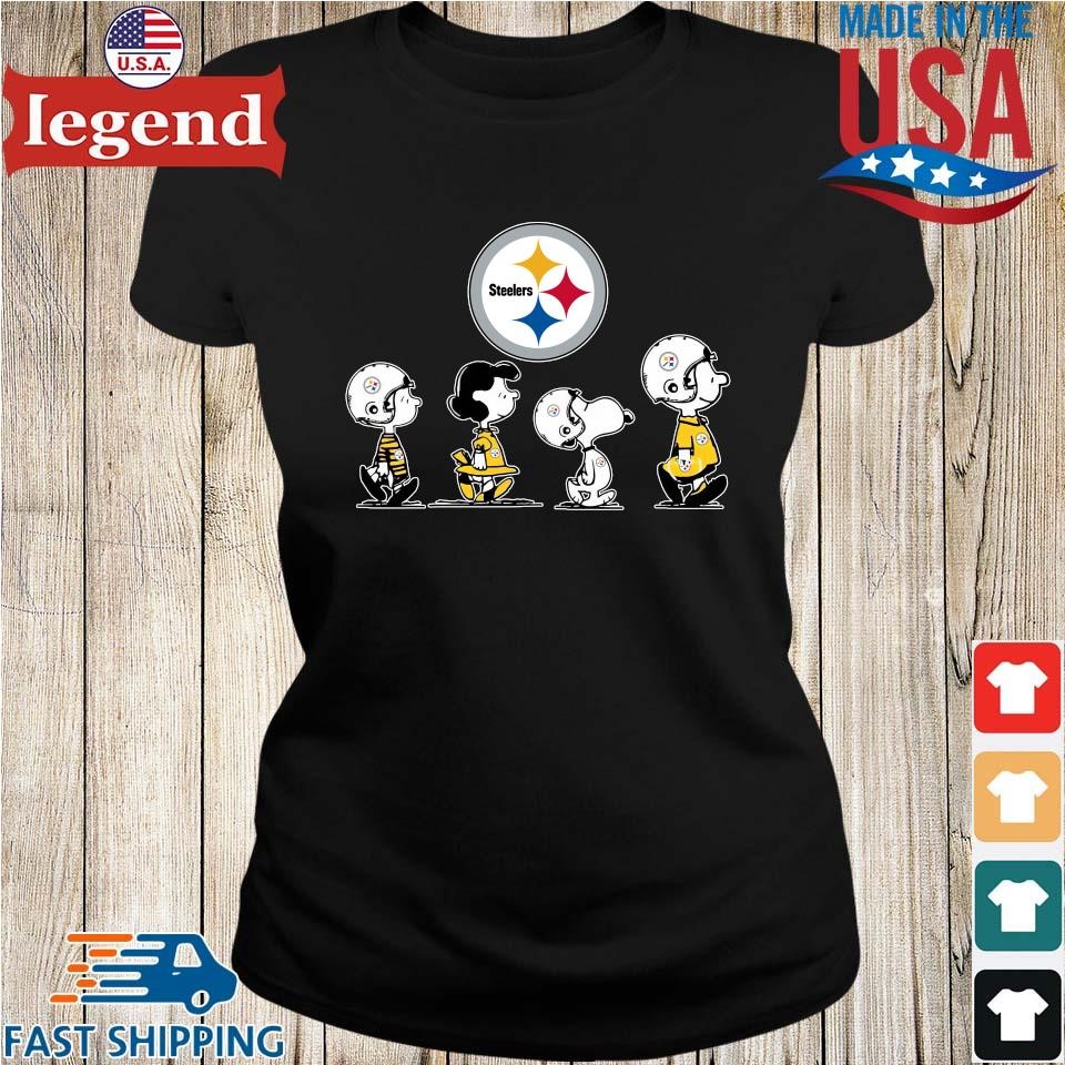 Original The Peanuts Characters Pittsburgh Steelers T-shirt,Sweater,  Hoodie, And Long Sleeved, Ladies, Tank Top