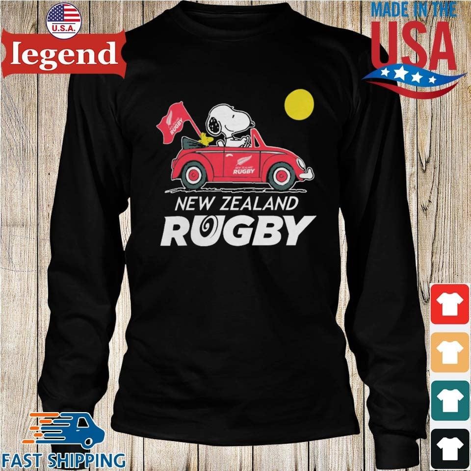 Snoopy And Woodstock Driving Car England Rugby Shirt, hoodie, longsleeve,  sweatshirt, v-neck tee